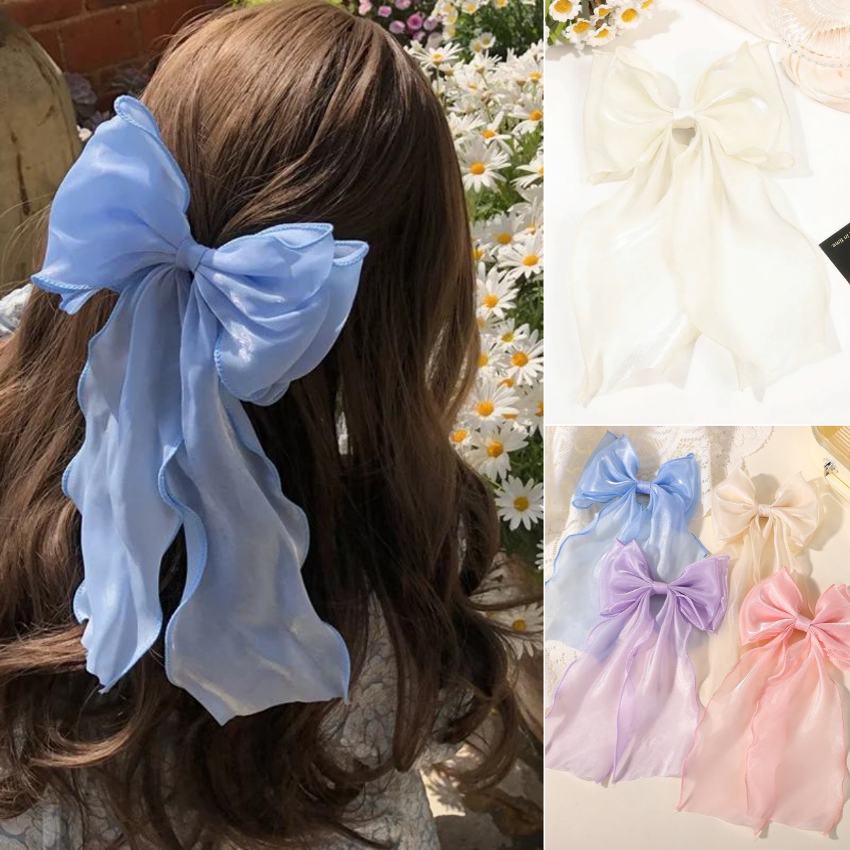 Ribbon Bow Gift - Nowa damska spinka do włosów w