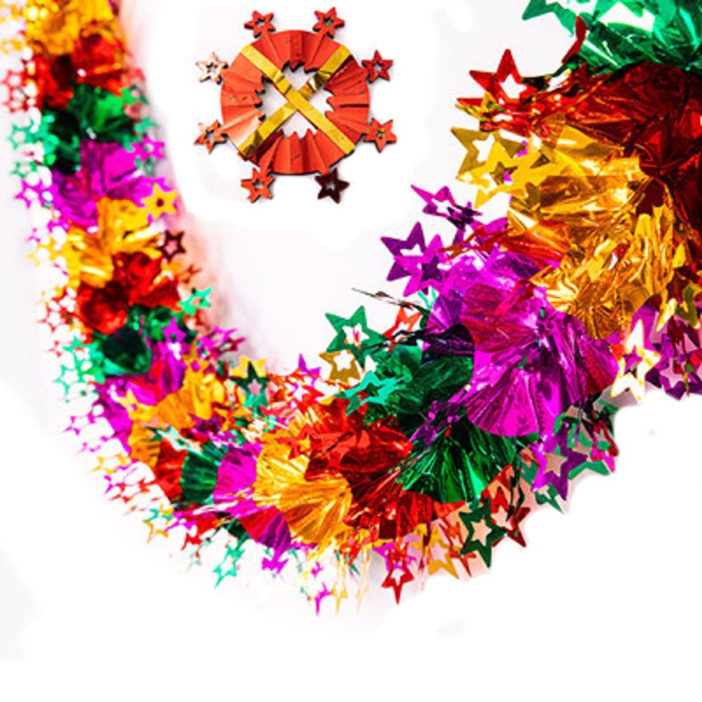 Tinsel Garland Decoration - Girlandy świąteczne 3D z folii, do