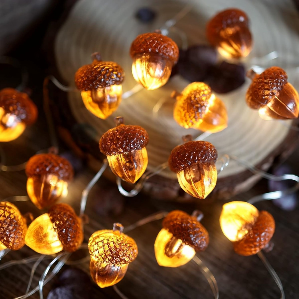 Led Fairy String Lights - 30 diod LED żołędzi łańcuchy świetlne