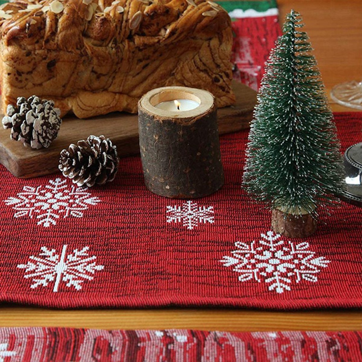 Christmas Table Runner - ABDD HOT Świąteczny Bieżnik na Stół,
