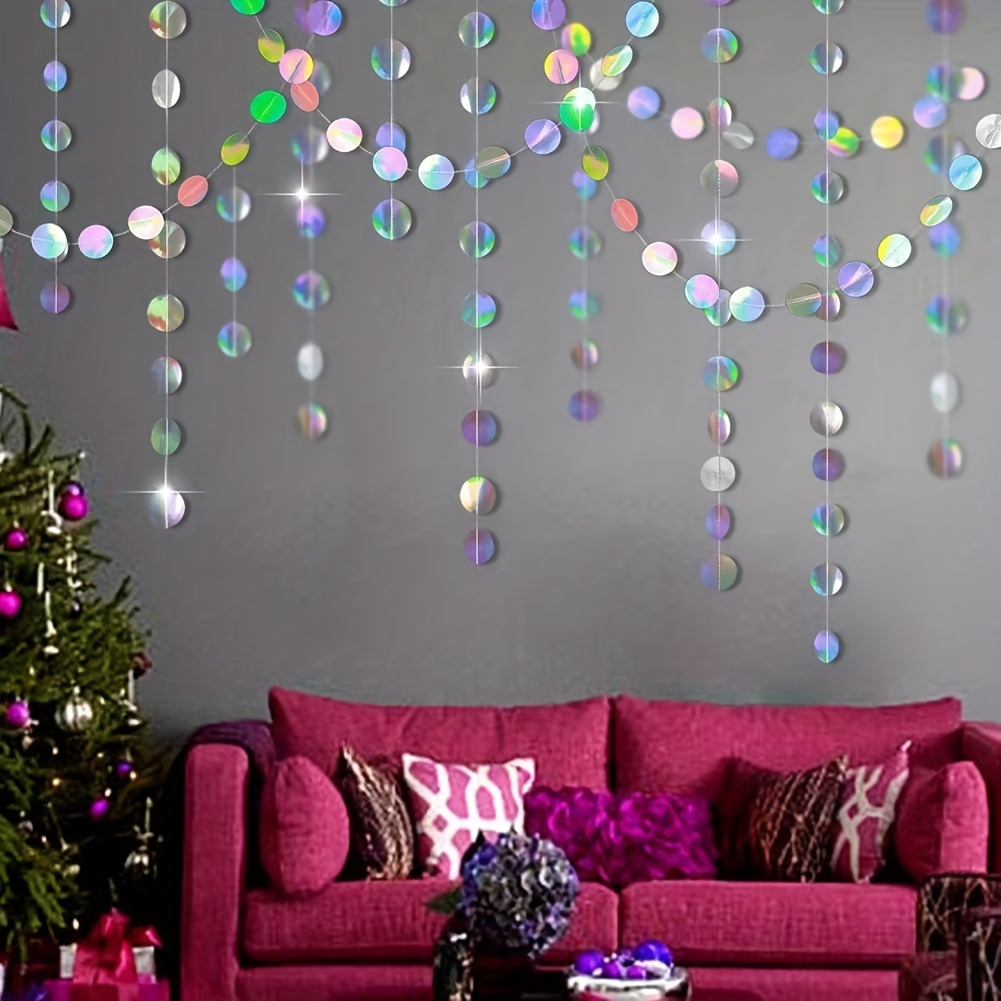 1 szt. Połyskujące opalizujące – Tinsel Garland Decoration recenzja i cena