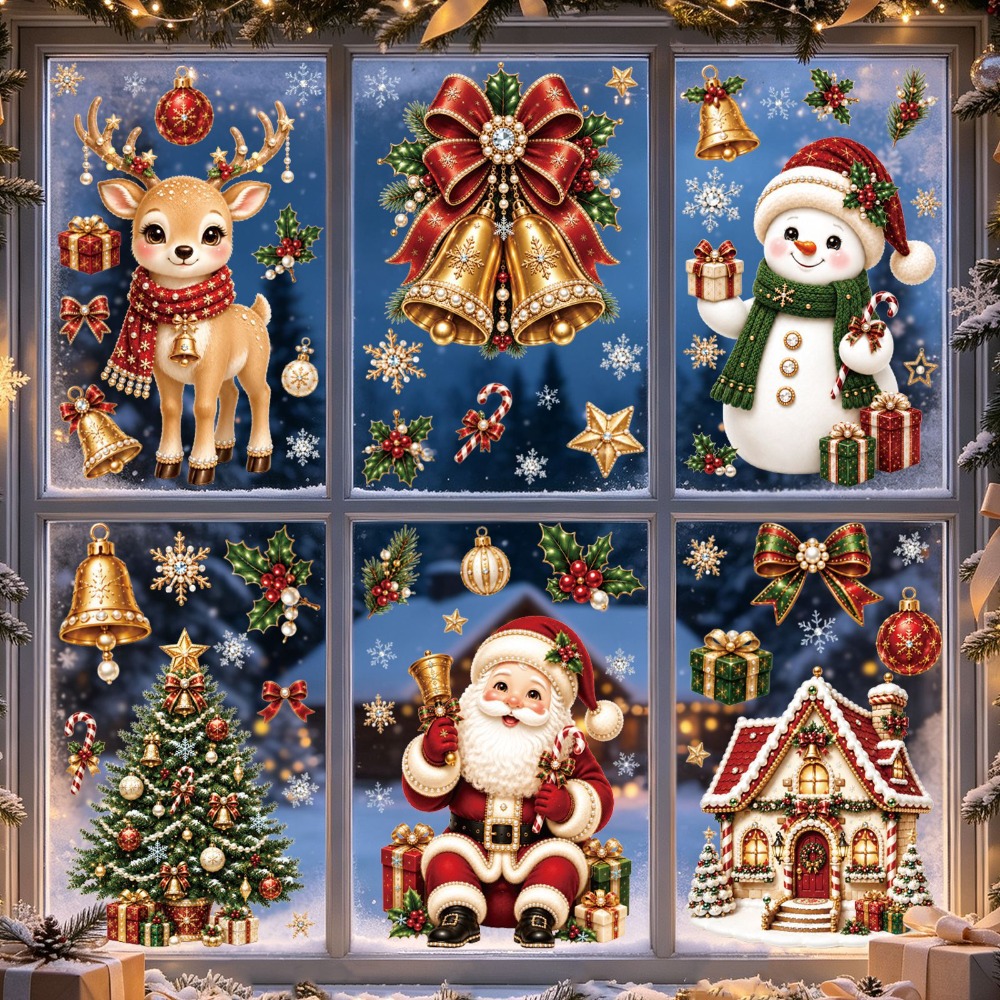 Naklejki na szyby na Boże Naro – Snowflake Window Decal recenzja i cena