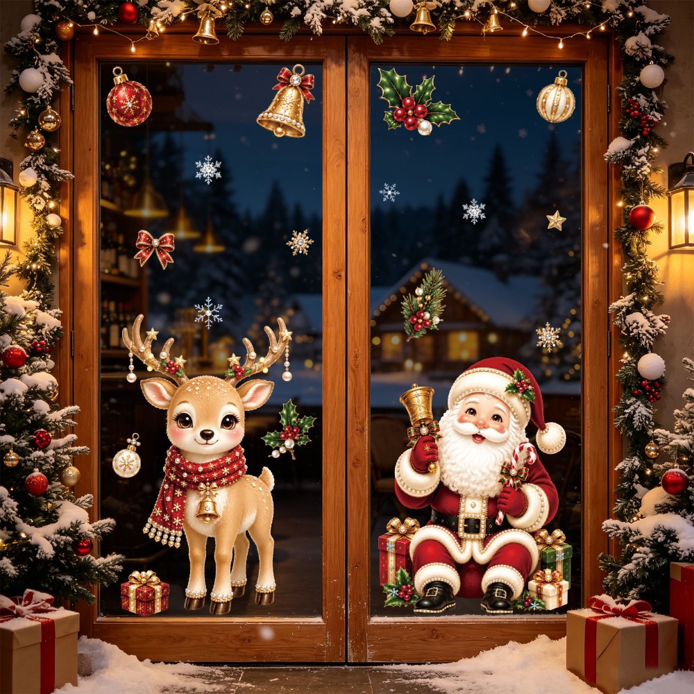 Naklejki na szyby na Boże Naro – Snowflake Window Decal recenzja i cena