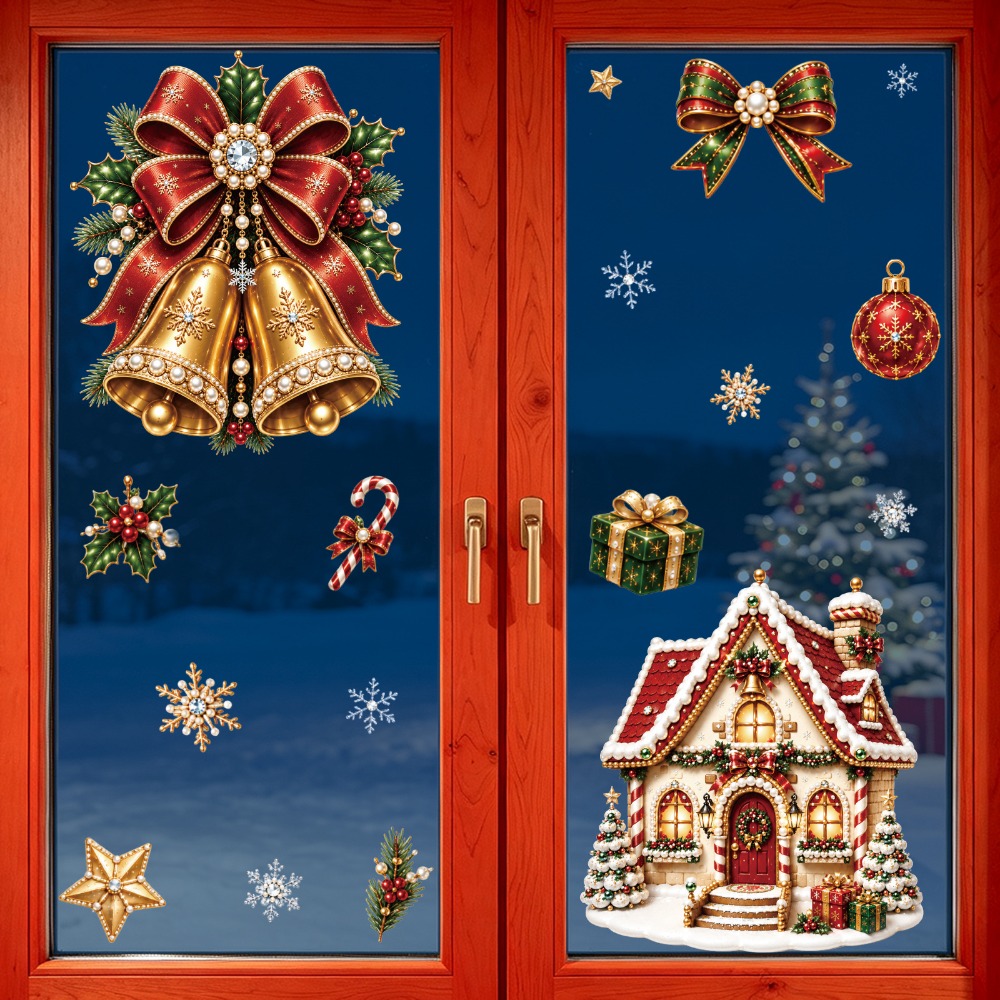 Naklejki na szyby na Boże Naro – Snowflake Window Decal recenzja i cena