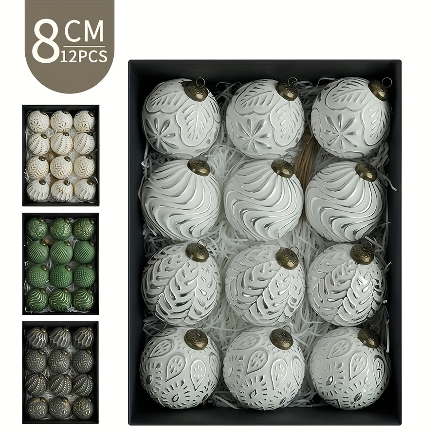 12 sztuk/zestaw 8.0cm bombki w – Ornament Ball Set recenzja i cena