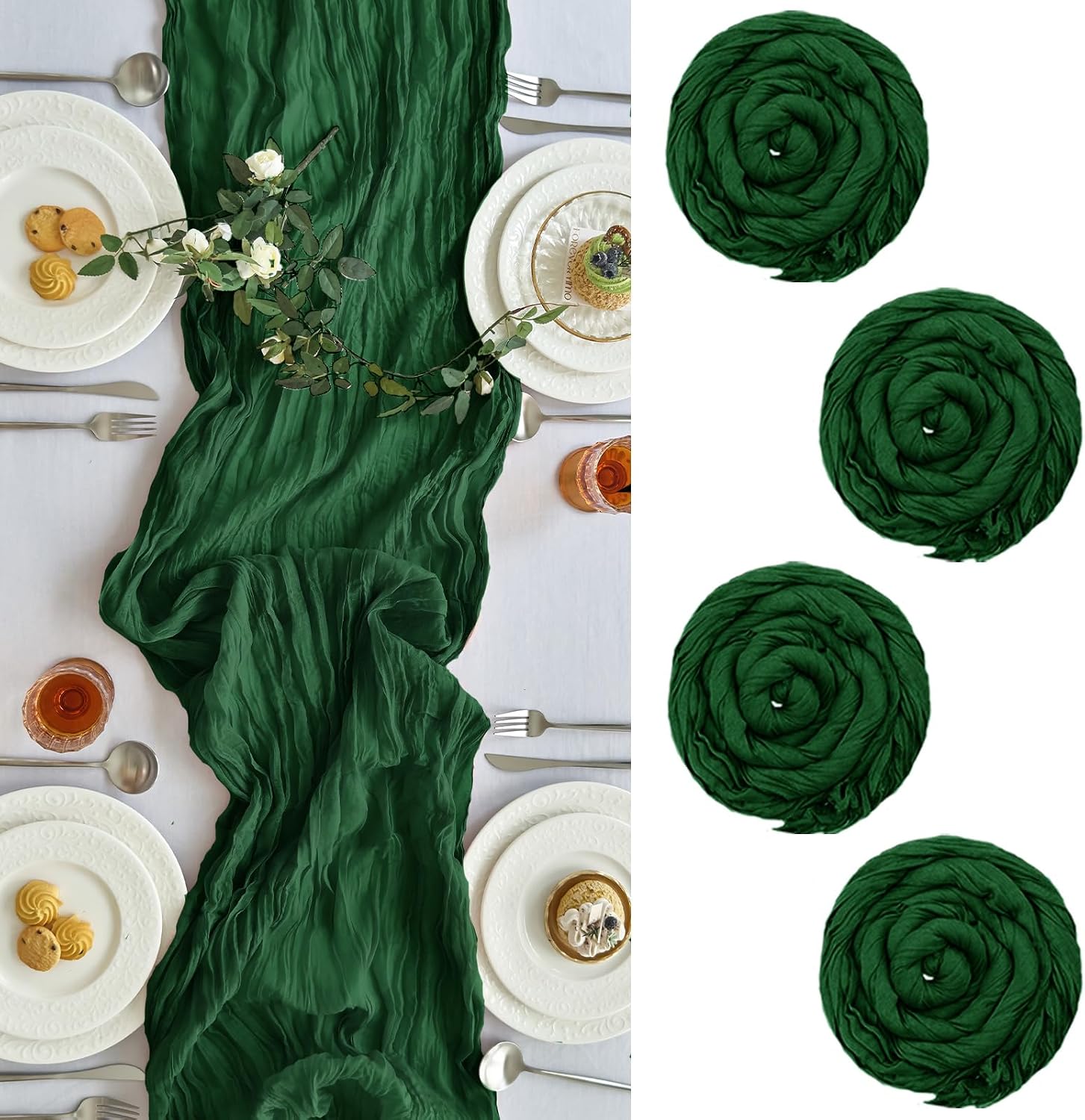 4 szt. Bieżnik z płótna serwie – Christmas Table Runner recenzja i cena