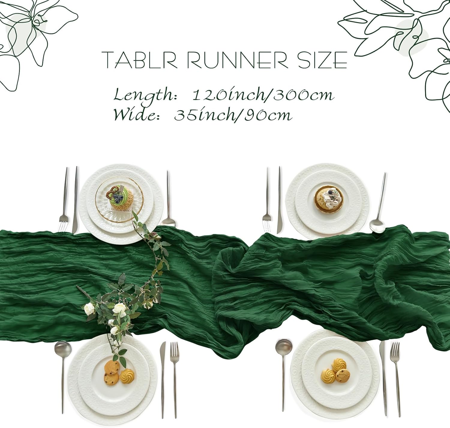 4 szt. Bieżnik z płótna serwie – Christmas Table Runner recenzja i cena